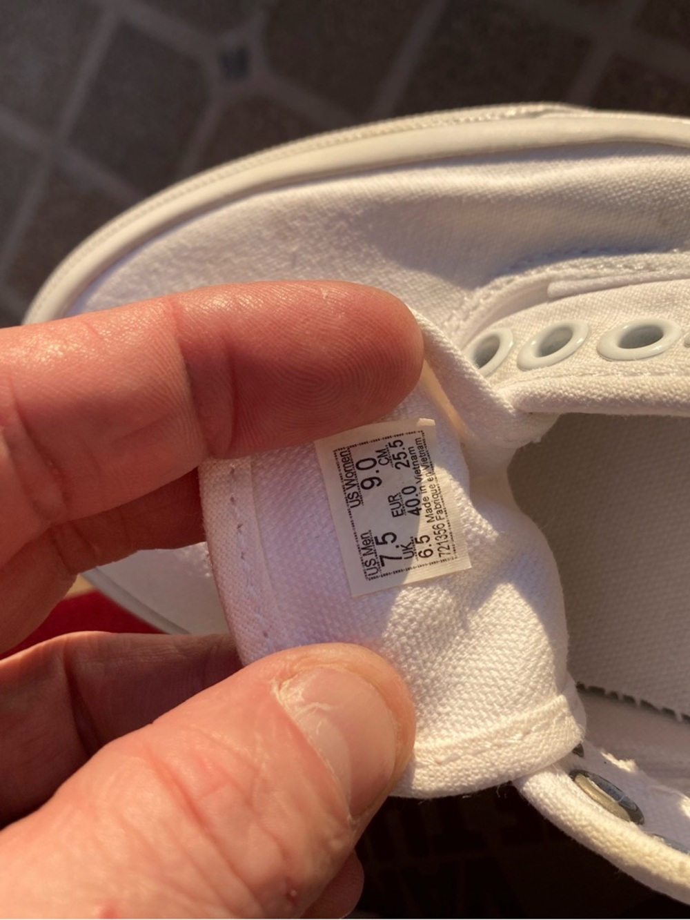 Vans Old Skool True White Mens Size 7.5 - Picture 4 of 7